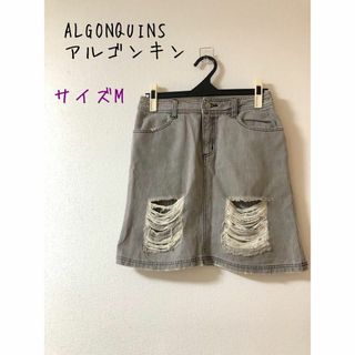 アルゴンキン(ALGONQUINS)のALGONQUINS アルゴンキン　ダメージ加工　デニムスカート M(その他)