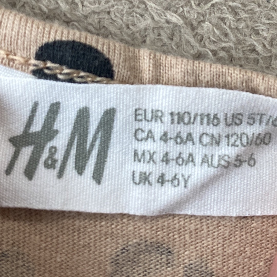 H&M(エイチアンドエム)のワンピース　ヒョウ柄　110 キッズ/ベビー/マタニティのキッズ服女の子用(90cm~)(ワンピース)の商品写真