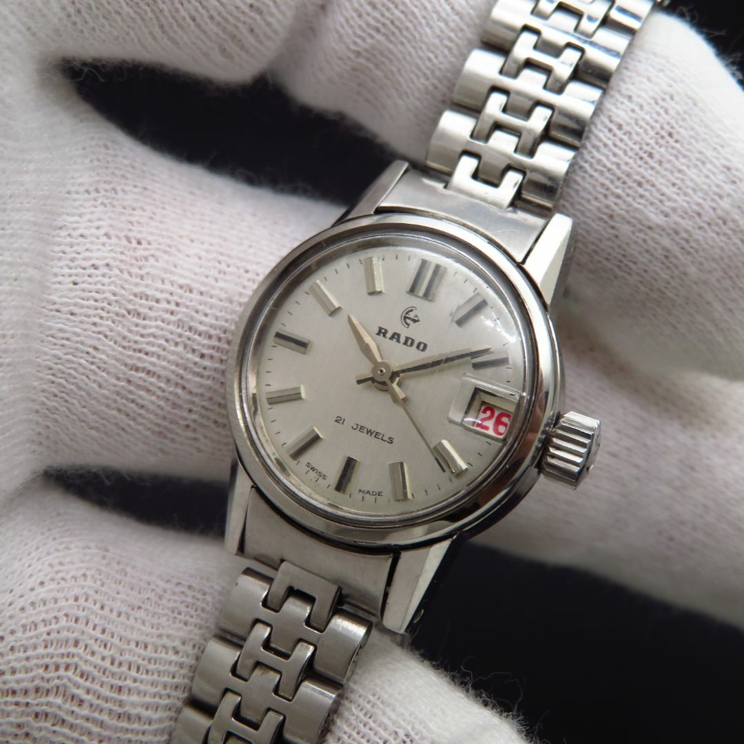 RADO(ラドー)のRADO 手巻き腕時計 デイト 21JEWELS  レディースのファッション小物(腕時計)の商品写真