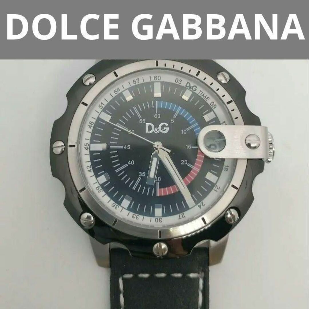 定価9万円 ドルチェ&ガッバーナ 腕時計 ドルガバ レザーメンズ D&G 動作品 | フリマアプリ ラクマ