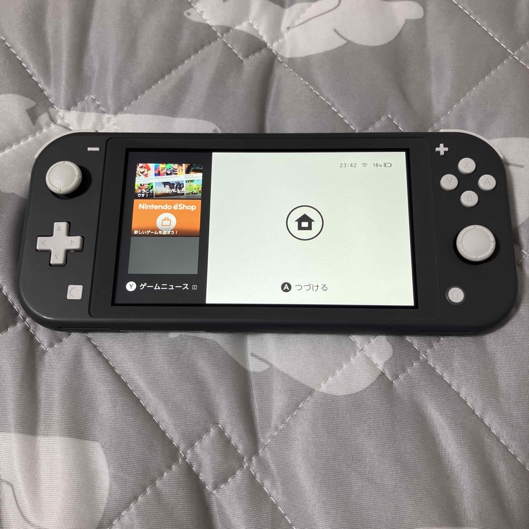 Nintendo Switch(ニンテンドースイッチ)のNintendo switch lite グレー 箱無し エンタメ/ホビーのゲームソフト/ゲーム機本体(携帯用ゲーム機本体)の商品写真