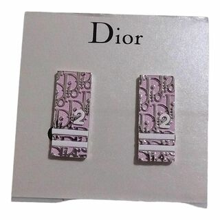 クリスチャンディオール(Christian Dior)のクリスチャンディオール トロッター イヤリング ロゴ 刻印 ピンク(イヤリング)