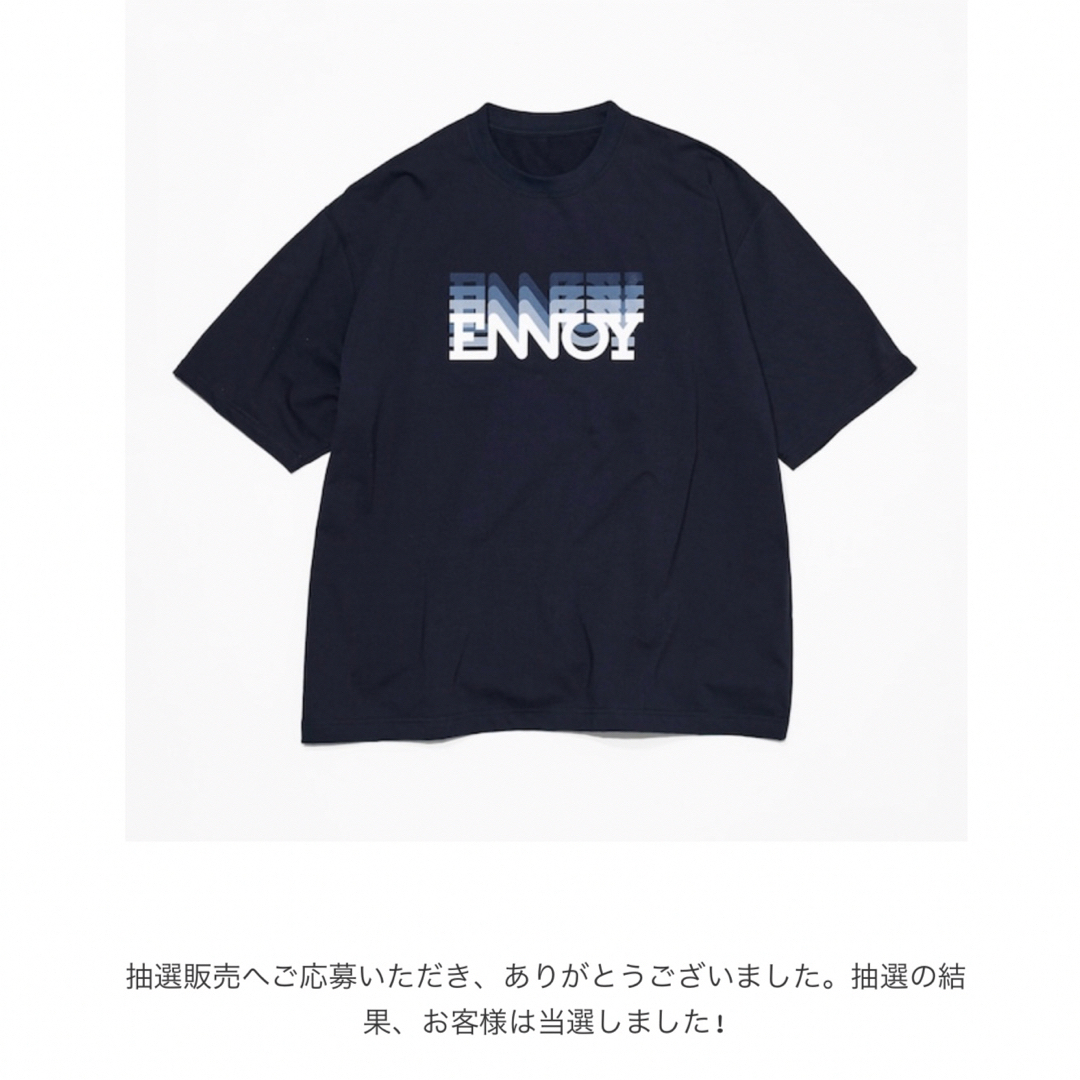 1LDK SELECT(ワンエルディーケーセレクト)のennoy ELECTRIC LOGO GRADATION SS TEE メンズのトップス(Tシャツ/カットソー(半袖/袖なし))の商品写真