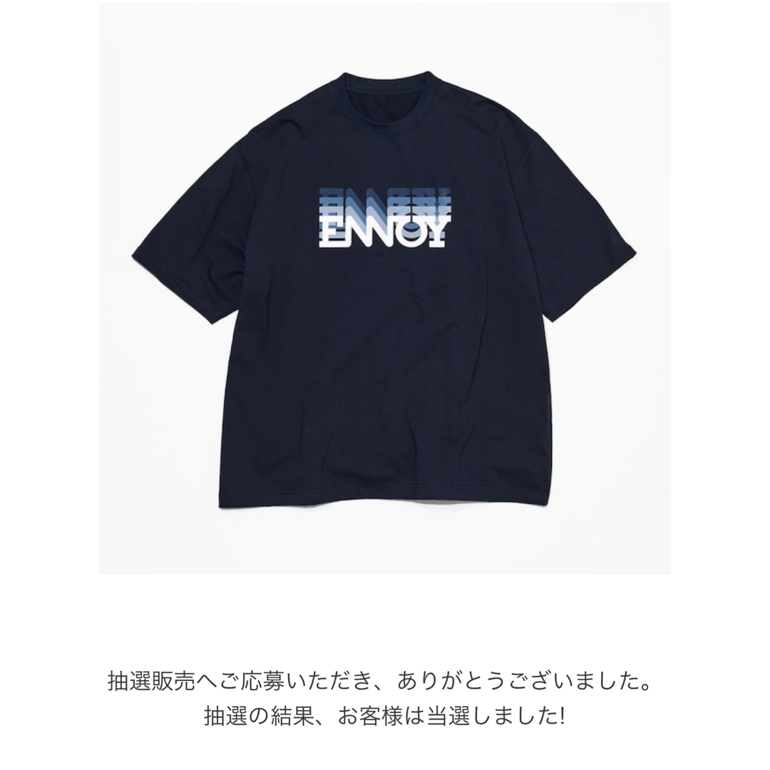ennoy ELECTRIC LOGO GRADATION  TEE LサイズTシャツ/カットソー(半袖/袖なし)