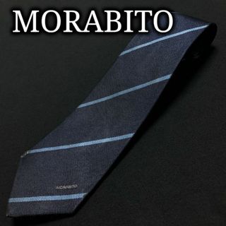 モラビト(MORABITO)のモラビト ロゴゴルフバッグレジメンタル ネイビー ネクタイ A103-E01(ネクタイ)