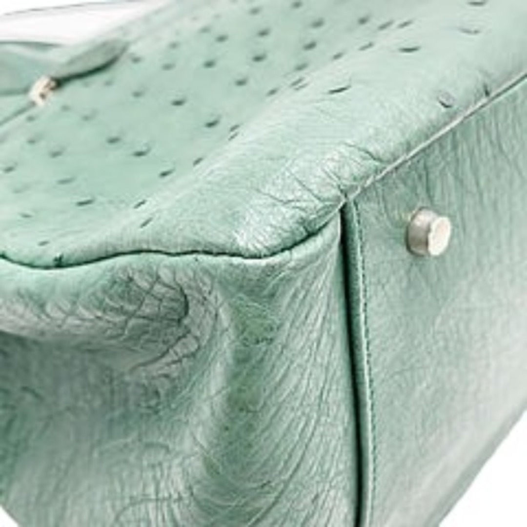 OSTRICH(オーストリッチ)のオーストリッチ  ハンドバッグ グリーン  ostrich レディースのバッグ(ハンドバッグ)の商品写真
