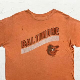 MDS プロチーム Tシャツ  古着 オレンジ バルティモア　野球　MLB(Tシャツ/カットソー(半袖/袖なし))