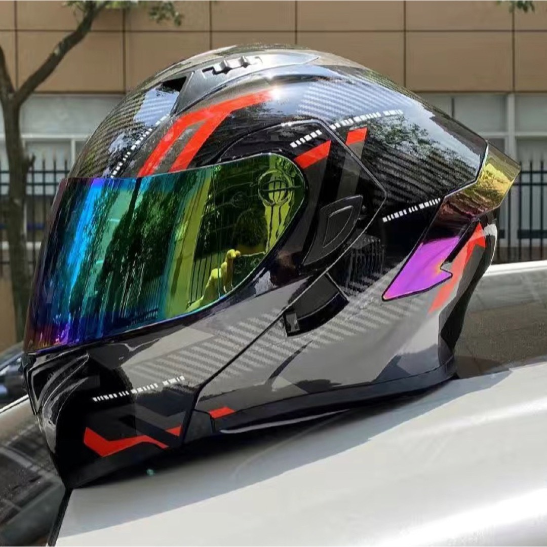 【新モデル】人気システムダブルレンズフルフェイスヘルメットバイクヘルメット