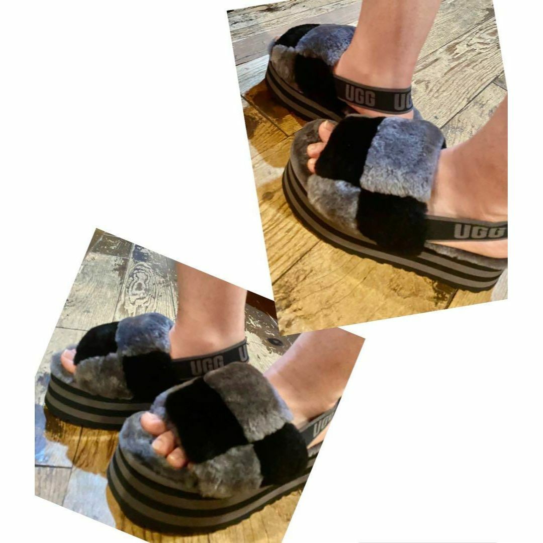 UGG(アグ)の完売。。。。①★④超美✨24⇒23.5～✨UGG✨ディスコ チェッカー スライド レディースの靴/シューズ(サンダル)の商品写真