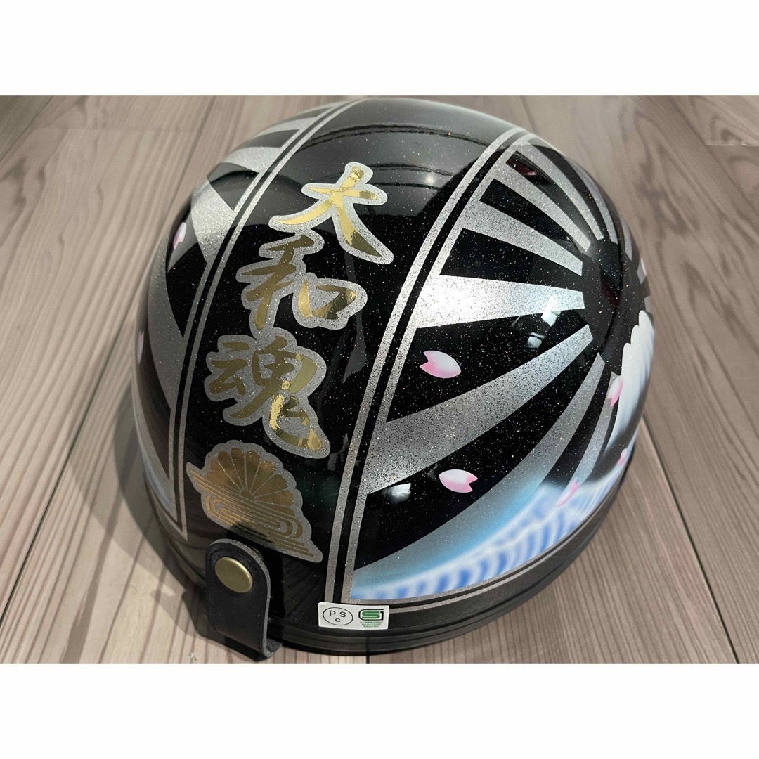 新品！カスタム塗装　ヘルメット　MK日照カラーヘルメット/シールド