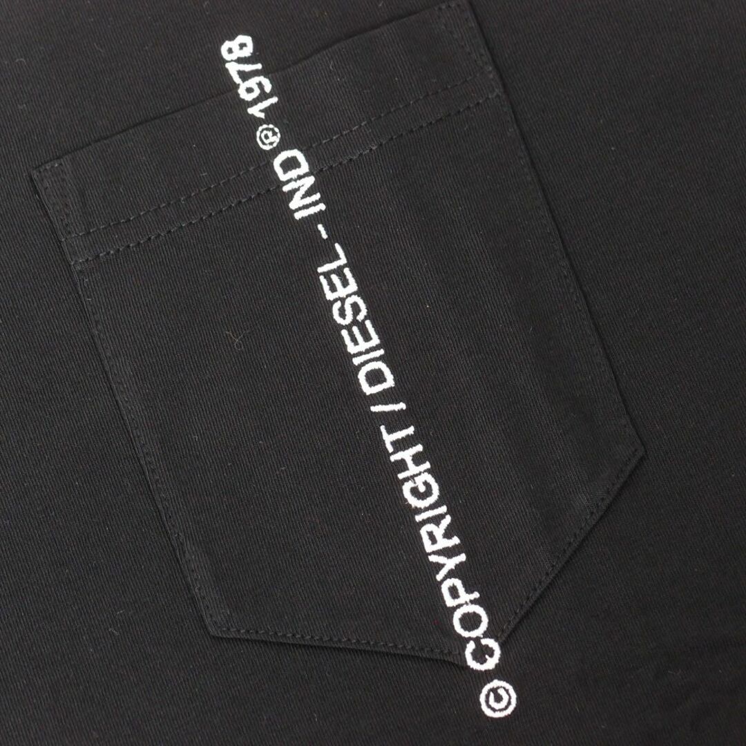 DIESEL(ディーゼル)の新品 DIESEL ディーゼル 半袖 ポケットTシャツ ブラック S メンズのトップス(Tシャツ/カットソー(半袖/袖なし))の商品写真