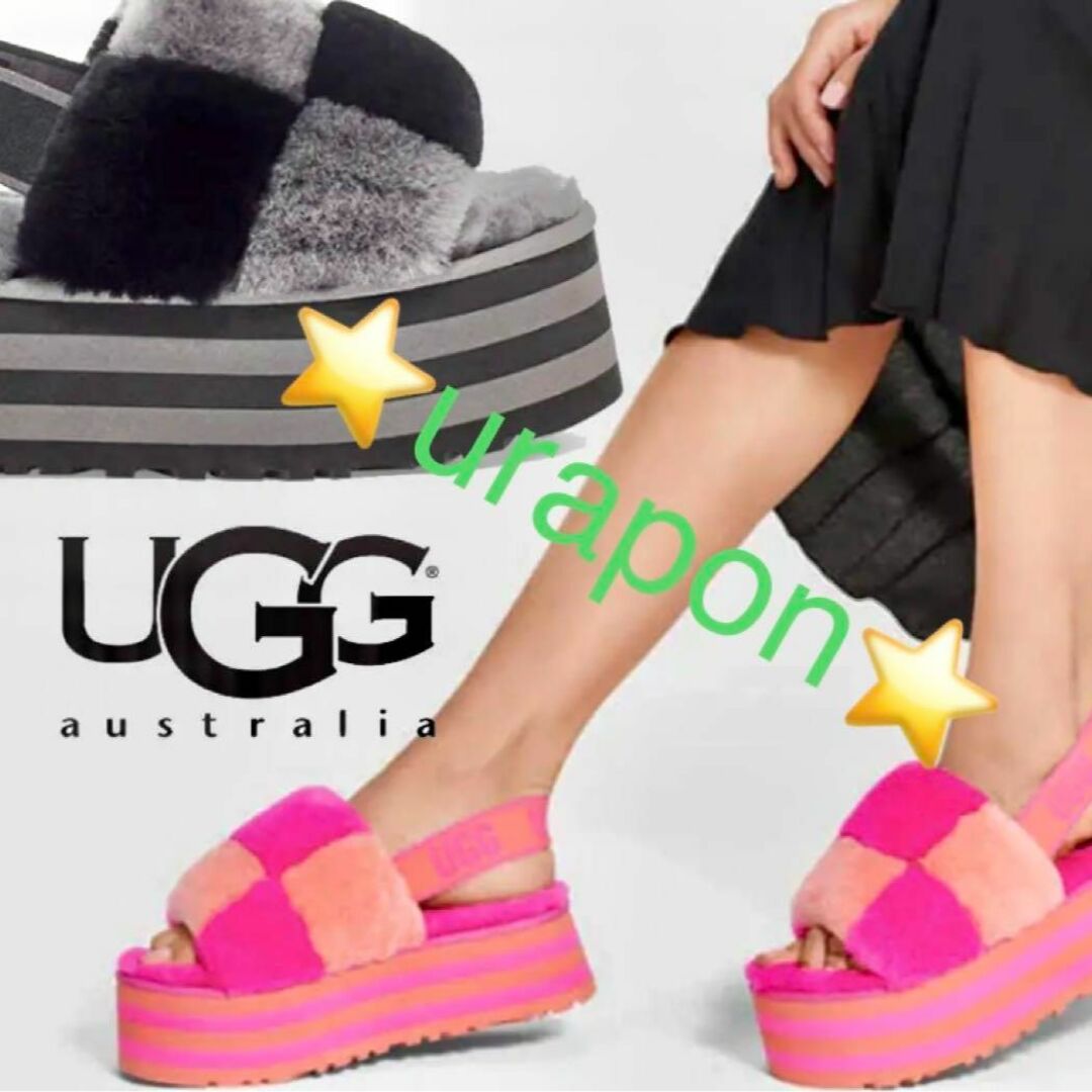 激レア・入手困難③展示品✨～25.5✨UGG✨ディスコ チェッカースライド