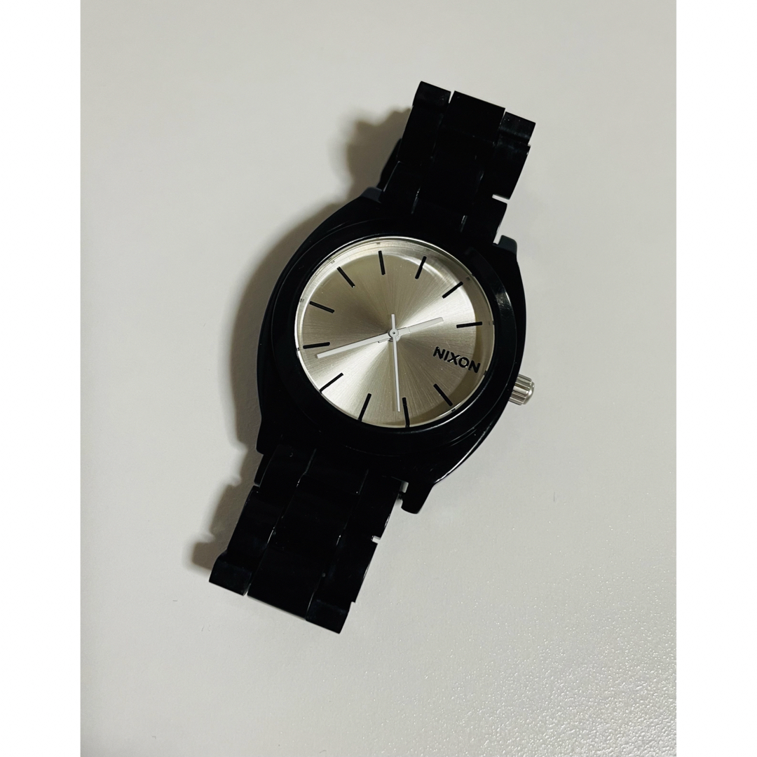 NIXON   電池新品の美品NIXONのTIME TELLER ブラック×シルバー！の