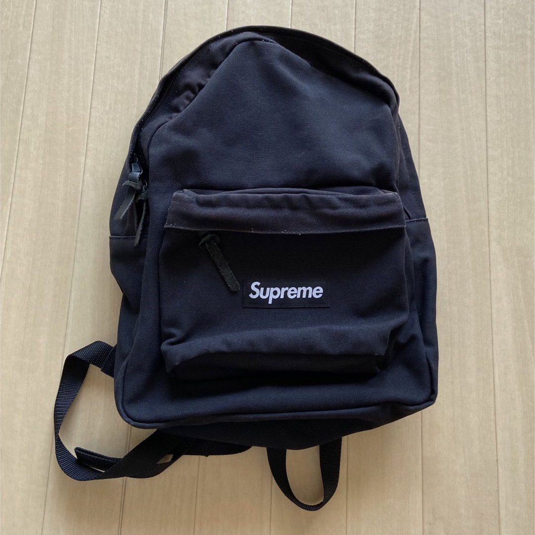 7458 Supreme 20FW Canvas Backpack Black