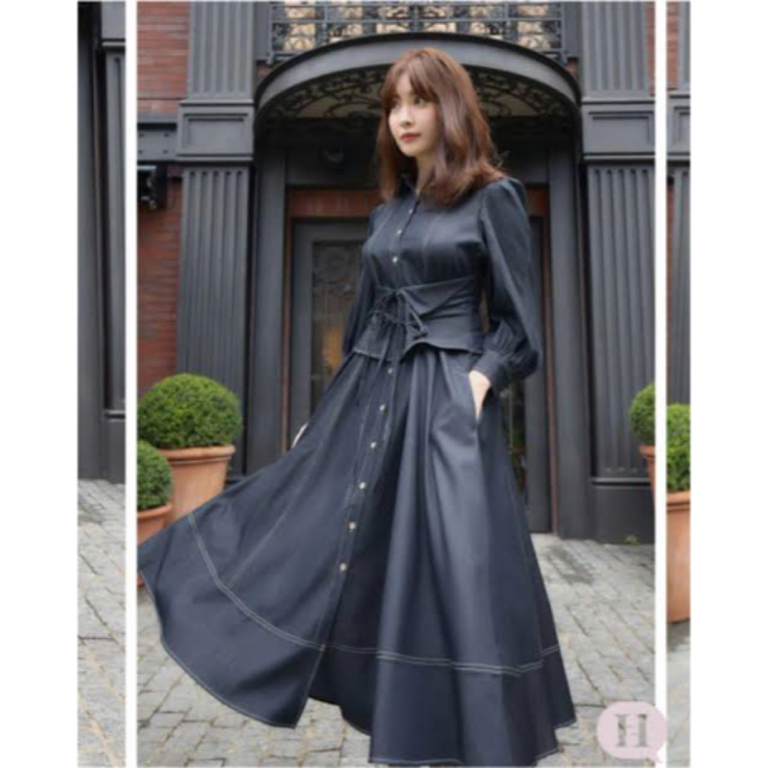 Her lip to(ハーリップトゥ)のherlipto Loulou Corset Long Dress レディースのワンピース(ロングワンピース/マキシワンピース)の商品写真