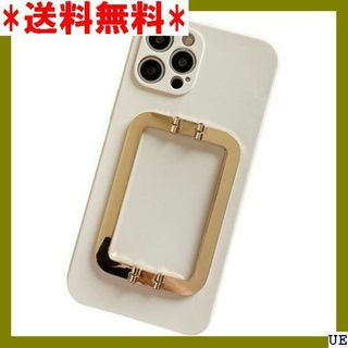 ７ iPhoneケース バックル モノクロ スマホホルダー ワイト 白 2288(モバイルケース/カバー)