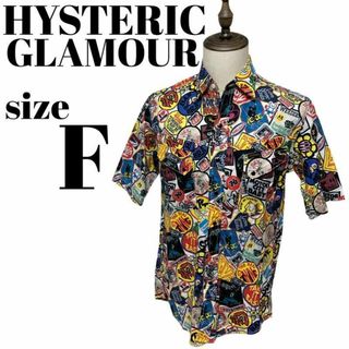 ヒステリックグラマー(HYSTERIC GLAMOUR)の【大人気】HYSTERIC GLAMOUR 柄シャツ 総柄 半袖 ヒスベア 派手(シャツ)