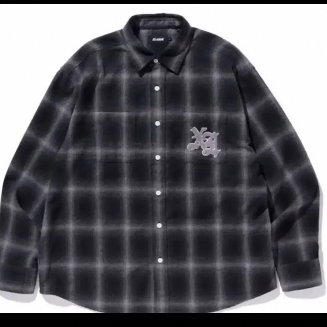 PATCHED FLANNEL SHIRT XLARGE x-large