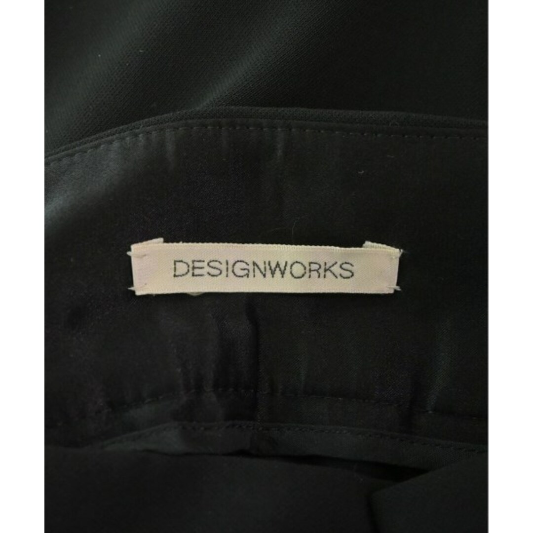 DESIGNWORKS(デザインワークス)のDESIGNWORKS デザインワークス スラックス 34(XS位) 黒 【古着】【中古】 レディースのパンツ(その他)の商品写真