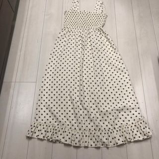 ザラ(ZARA)のZara ドットワンピース　(ロングワンピース/マキシワンピース)