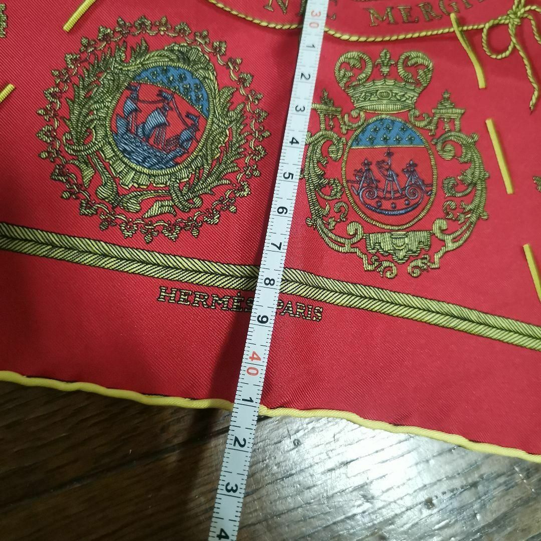 591未使用 エルメス ミニスカーフ プチカレ シルク ヴィンテージ 船柄