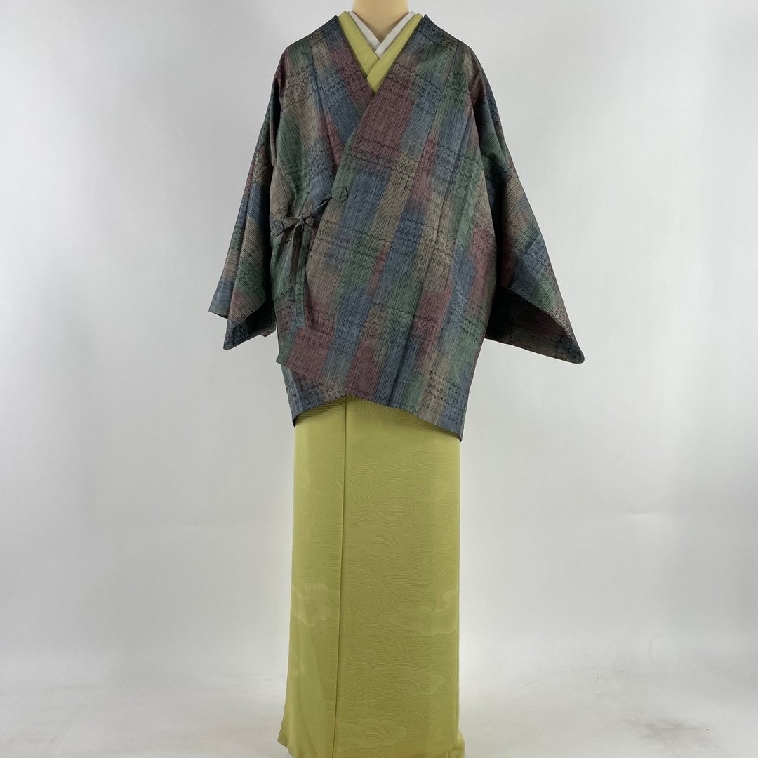 道中着 美品 秀品 身丈81cm 裄丈68.5cm 正絹 【中古】
