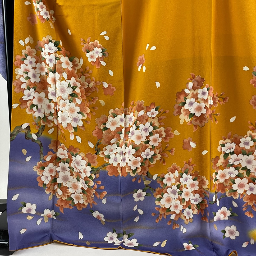 振袖 美品 逸品 身丈173.5cm 裄丈72cm 正絹 - 着物