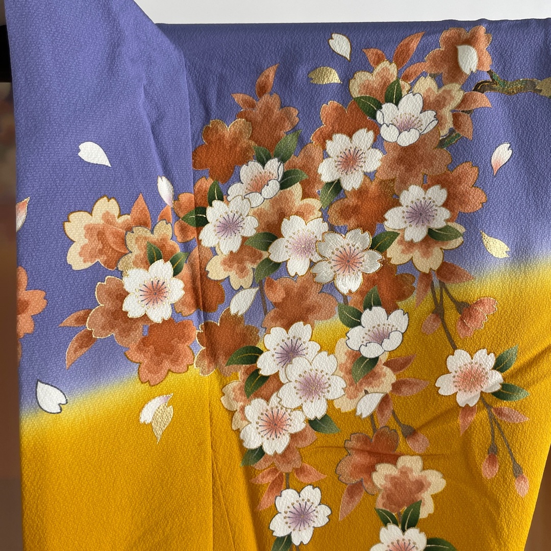 振袖 美品 逸品 身丈173.5cm 裄丈72cm 正絹 - 着物