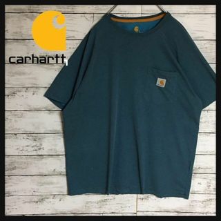 カーハート(carhartt)の【人気デザイン】カーハート　半袖ポケットTシャツ　人気藍色Lサイズ　K155(Tシャツ/カットソー(半袖/袖なし))