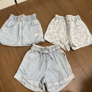 ザラキッズ(ZARA KIDS)のZARA kids 2-3years ショートデニムボトムスセット売り(パンツ/スパッツ)