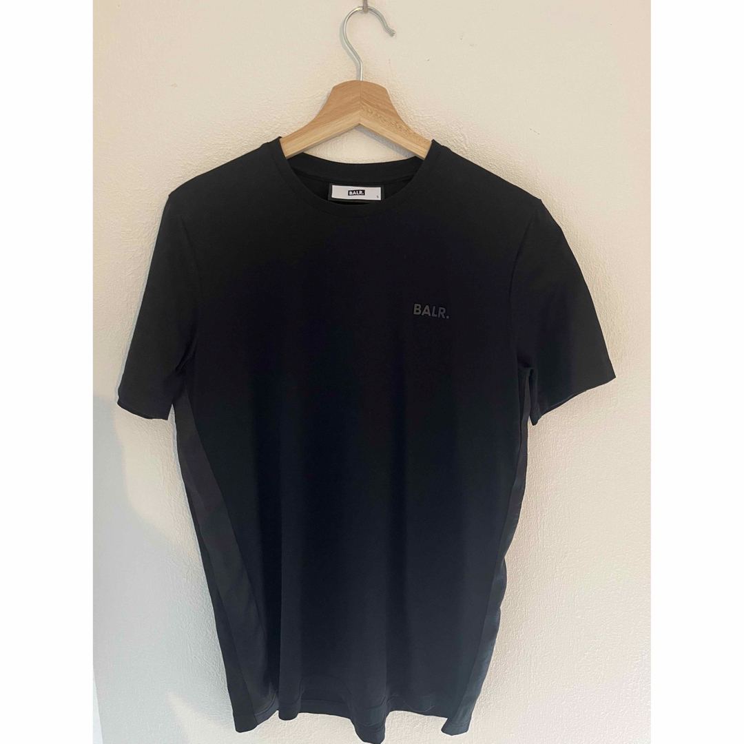 BALR. TAPE STRAIGHT T-SHIRT BLACK - S メンズのトップス(Tシャツ/カットソー(半袖/袖なし))の商品写真