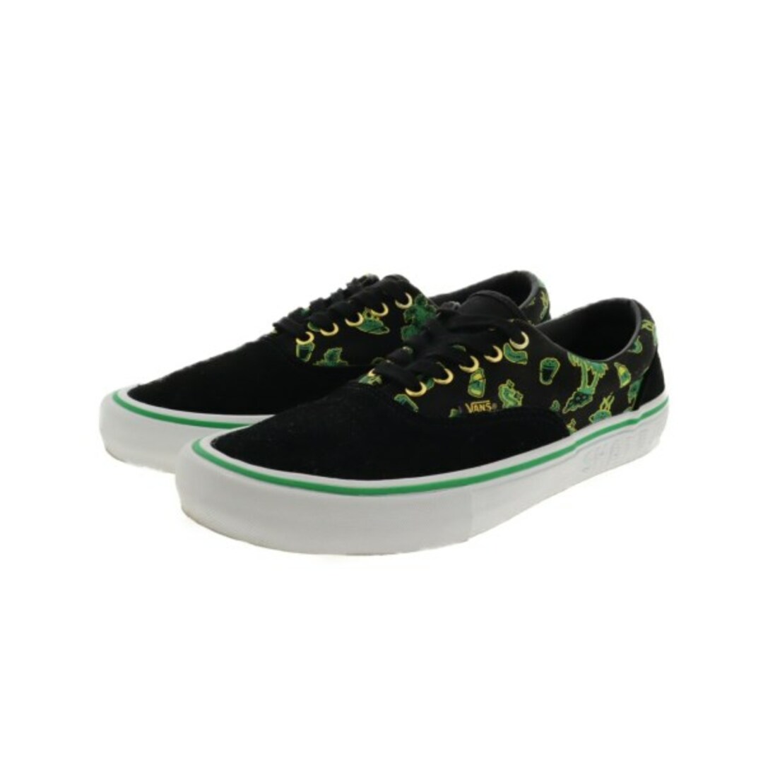 VANS バンズ スニーカー 28cm 黒x緑(総柄)