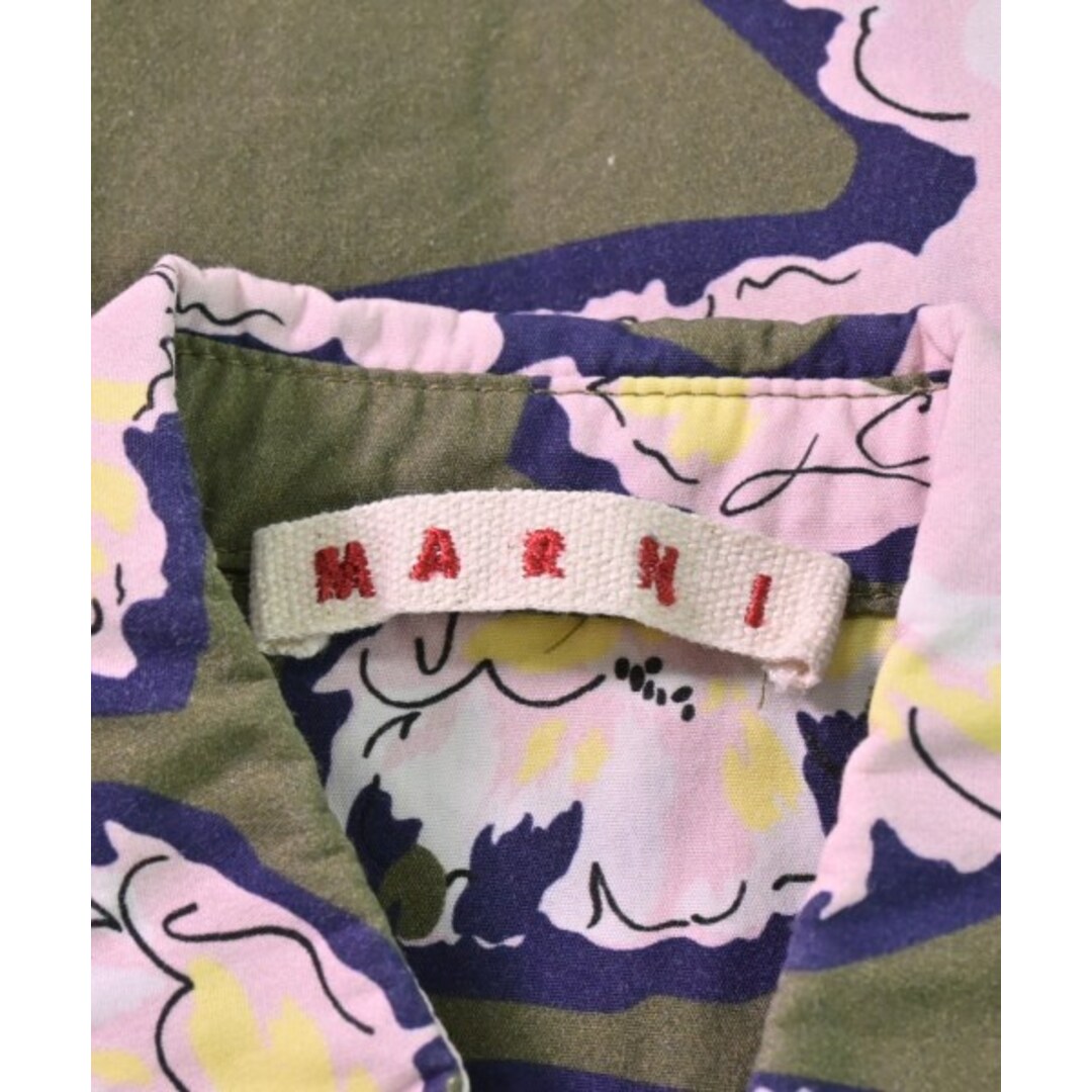 Marni(マルニ)のMARNI マルニ ワンピース（その他） 4 カーキxピンク等(総柄) 【古着】【中古】 キッズ/ベビー/マタニティのキッズ服女の子用(90cm~)(ワンピース)の商品写真