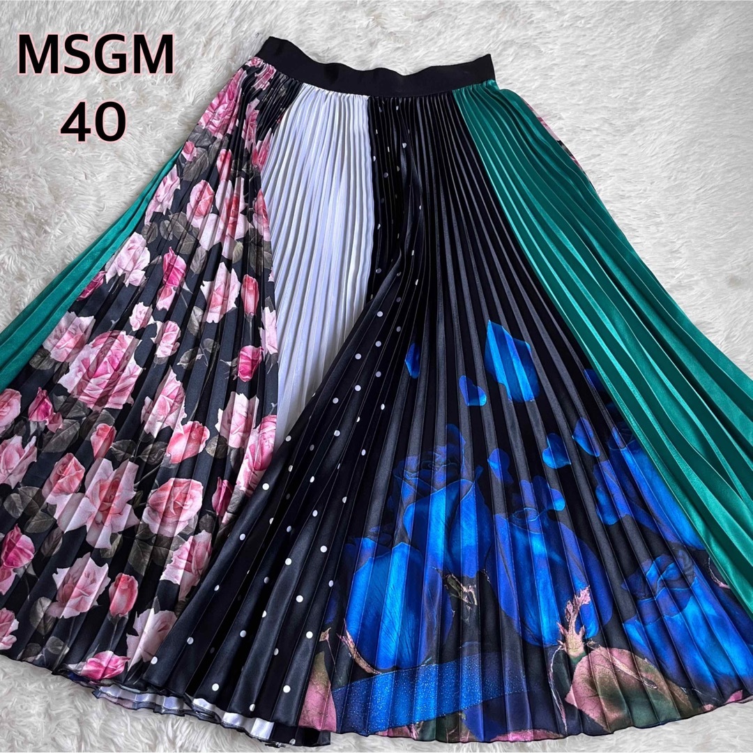 【新品未使用】MSGM MILANO プリーツスカート　Mサイズ　レディース