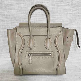 セリーヌ(celine)の【美品✨】セリーヌ レザー  ラゲージ マイクロ ショッパー ハンドバック(ハンドバッグ)