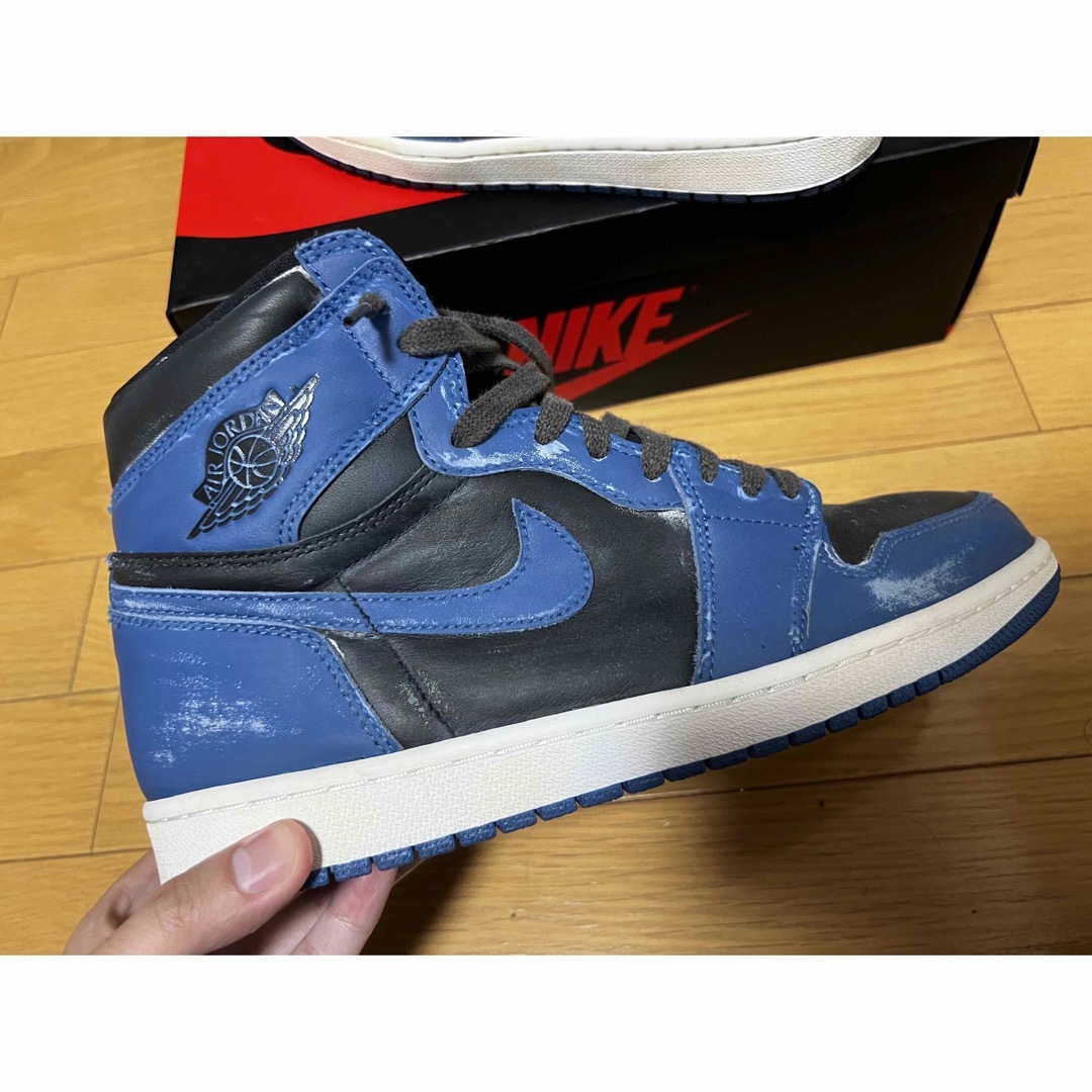 Air Jordan 1 Dark Marina Blue ヴィンテージカスタム | フリマアプリ ラクマ