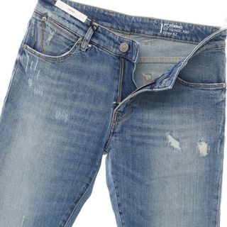 【新品】ピーティートリノ デニム PT TORINO DENIM SWING クラッシュ＆リペア加工 デニムパンツ ジーンズ ブルー【サイズ32】【メンズ】