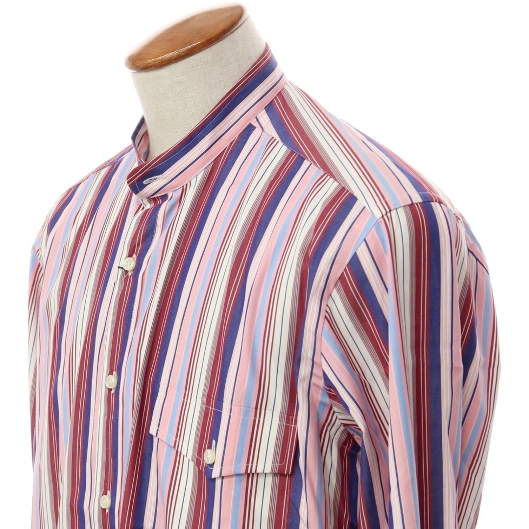 未使用】アクアスキュータム Aquascutum ストライプ バンドカラー ...