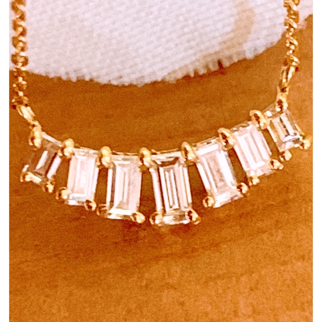 上質❗️D0.20CT✨k18バケットダイヤネックレス k18ダイヤネックレス
