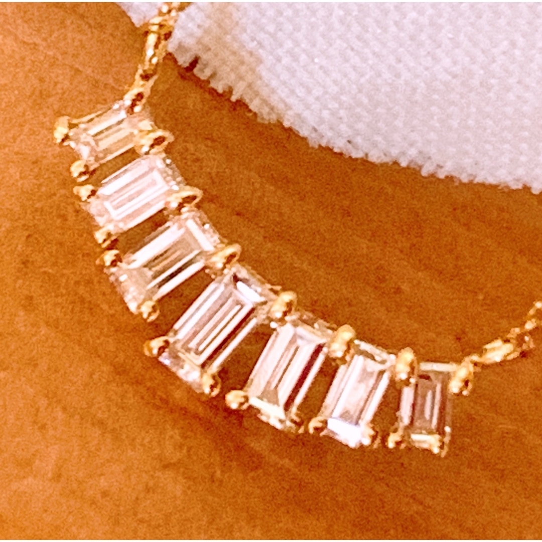 上質❗️D0.20CT✨k18バケットダイヤネックレス k18ダイヤネックレス