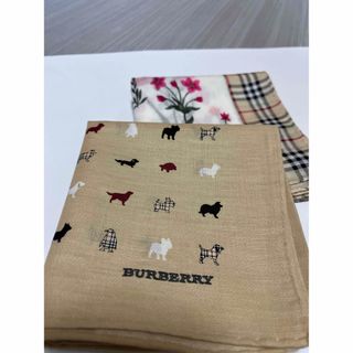 バーバリー(BURBERRY)の#値下げ#バーバリー#大判ハンカチセット#綿100#アニマル＆フラワー＋チェック(ハンカチ)