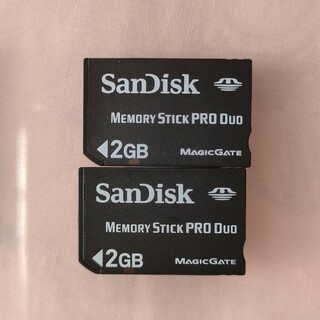 サンディスク(SanDisk)のSanDisk メモリースティックPRO DUO　2GBx2枚セット(その他)