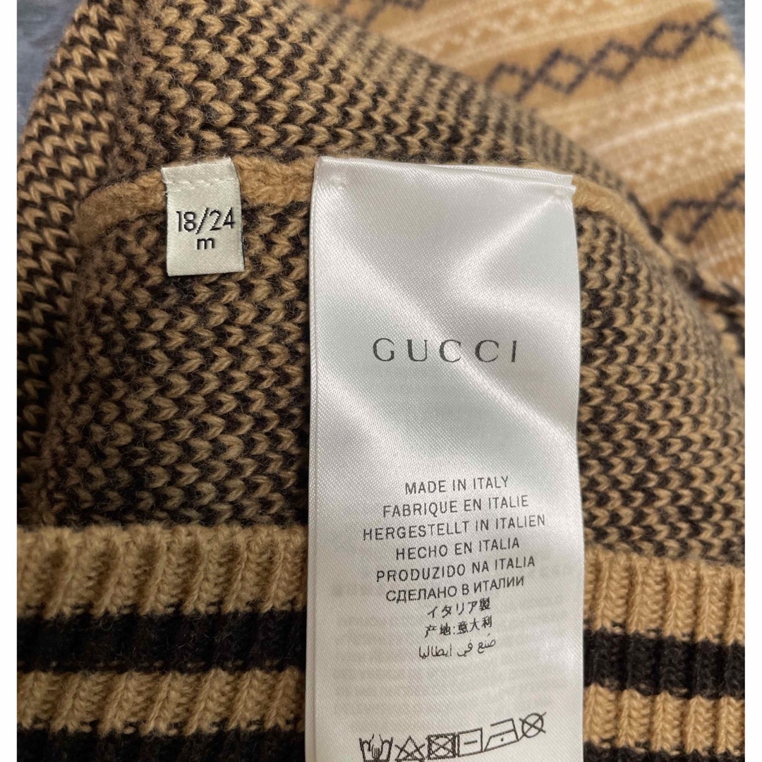 Gucci(グッチ)のニットカーディガン キッズ/ベビー/マタニティのキッズ服女の子用(90cm~)(カーディガン)の商品写真