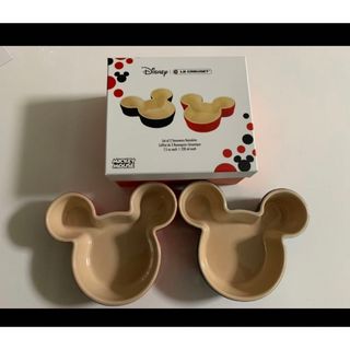 ルクルーゼ(LE CREUSET)のル・クルーゼ　ラムカン　ミッキーマウス　シャイニーブラック&アップル(食器)