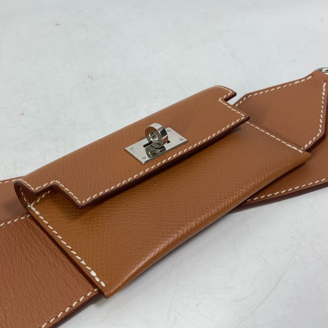 エルメス HERMES ケリー用 ショルダー ストラップ エプソン レザン シルバー 金具 VLP 90034058