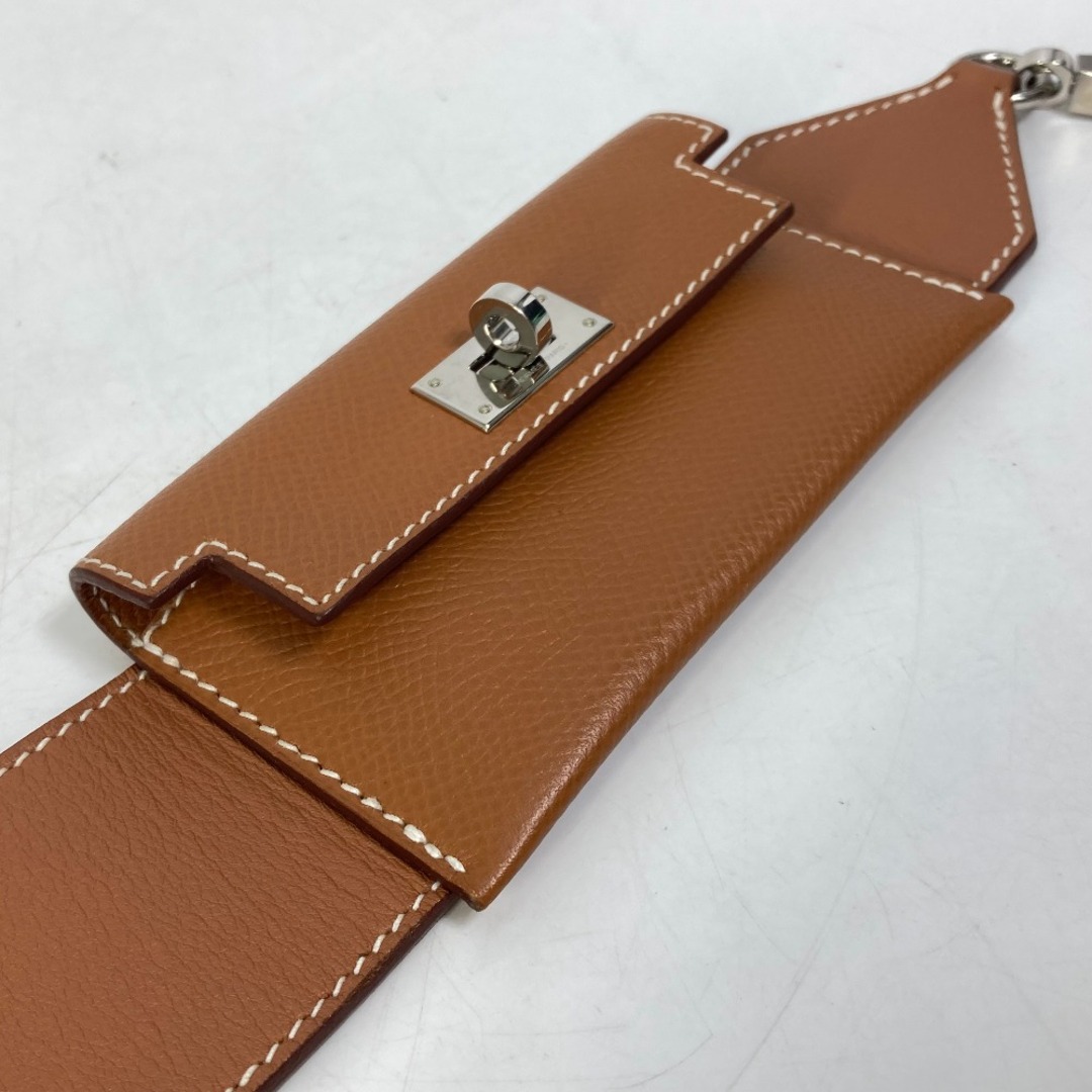 エルメス HERMES ケリー用 ショルダー ストラップ エプソン レザン シルバー 金具 VLP 90034058