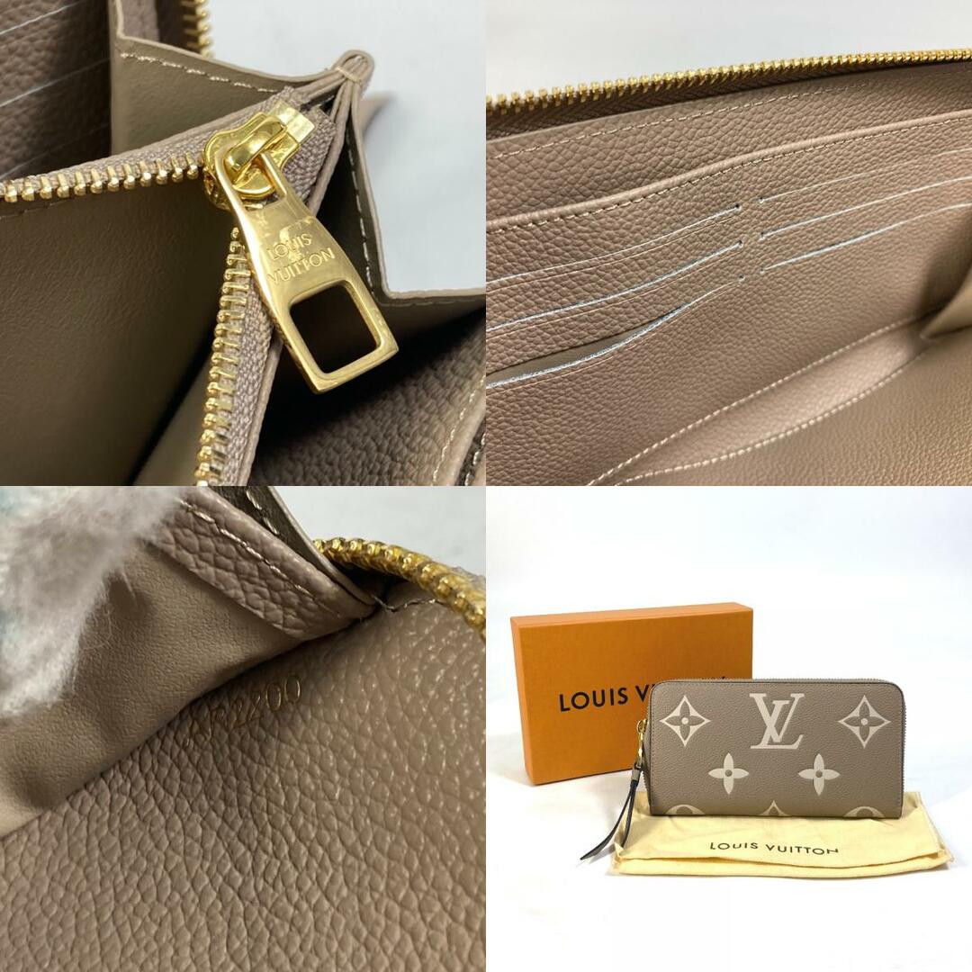 ルイヴィトン LOUIS VUITTON ジッピー・ウォレット M69794 モノグラムアンプラント ラウンドファスナー 長財布 モノグラムアンプラントレザー トゥルトレール クレーム ベージュ 美品