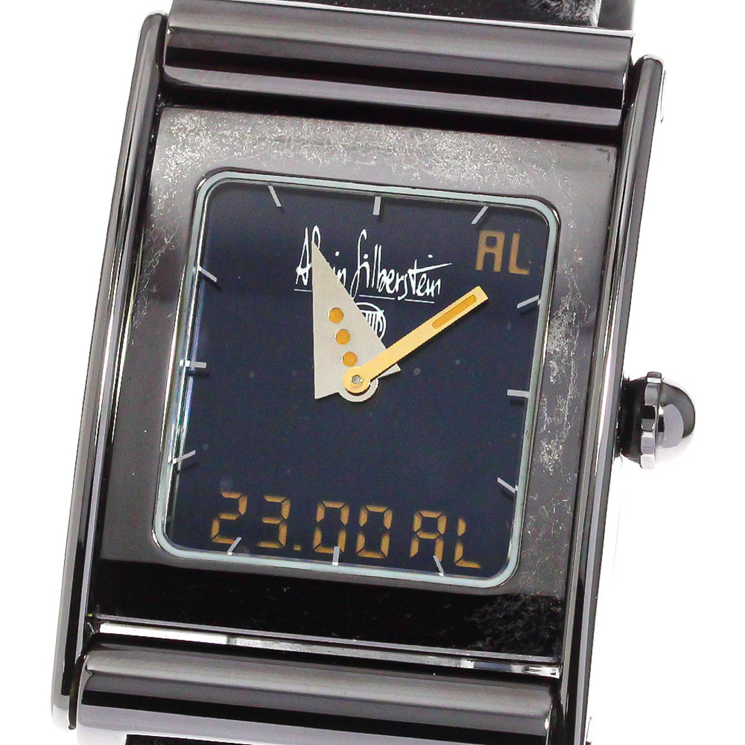 Alain Silberstein(アランシルベスタイン)のアラン・シルベスタイン Alain Silberstein ボリドー デジアナ表示 クォーツ メンズ 箱・保証書付き_758861【ev15】 メンズの時計(腕時計(アナログ))の商品写真