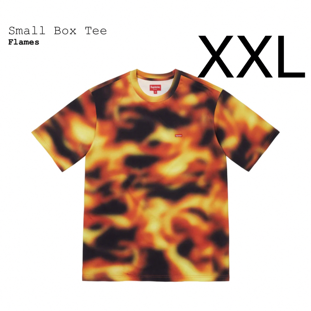 flamesサイズXXLサイズ supreme small box tee flames