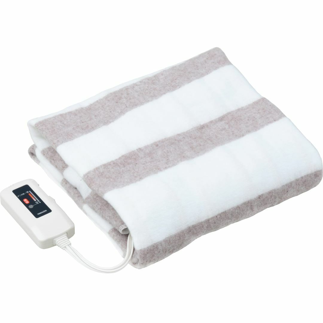 山善 電気毛布 電気敷毛布 130×80cm 丸洗い可能 ダニ退治機能 温度調節